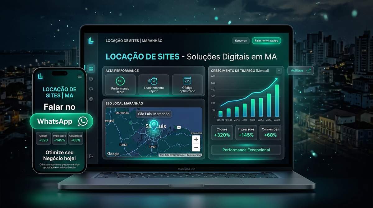 Locação de Sites no Maranhão (MA) - Presença Digital e SEO Local em São Luís